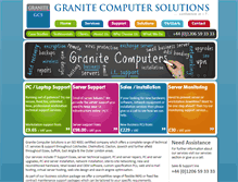 Tablet Screenshot of granitecomputers.co.uk